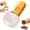 Yellow, variant on Multi Functional Control Quantity Rice Spoon with Scale Measuring Cup Grain Flour Household Spoon Kitchen Tool,White