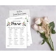 thumbnail image 4 of Inkdotpot 50-PackFloralWhats In Your Purse Bridal ShowerGameWedding Shower Bachelorette Party Bulk ActivityGameCards, 4 of 7