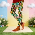 thumbnail image 4 of Shadoumai Womens Easter Day Egg Leggings High Waist Tummy Control 2026 Festival Stretchy Tights Yoga Pants for Women, 4 of 4