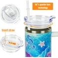 thumbnail image 5 of Mermaid Gifts for Women, Mermaid Tumbler 40 Oz Tumbler with Handle, Coffee Travel Mug Leak Proof Lid Mermaid Tail Tumbler for Mermaid Lovers Gifts for Women, 5 of 6