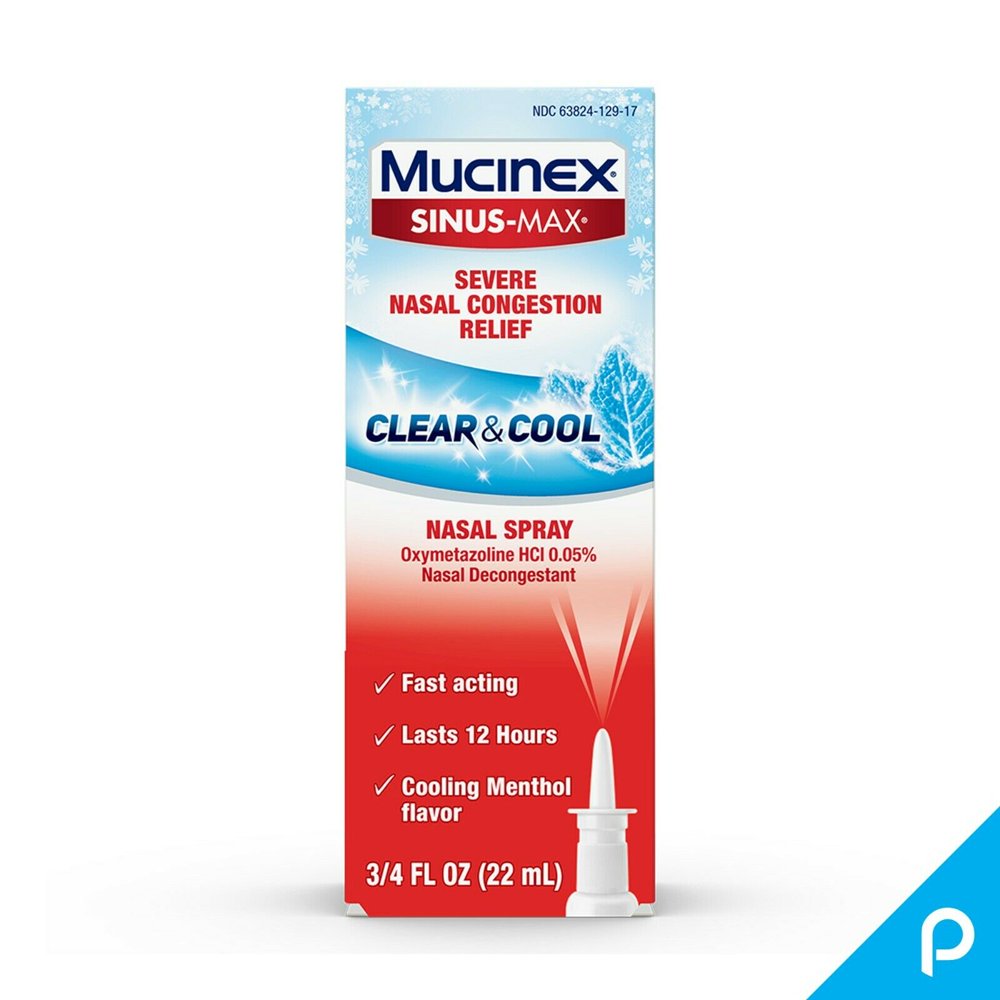 Mucinex SinusMax Nasal Spray Clear & Cool, 0.75 oz Packaging May Vary