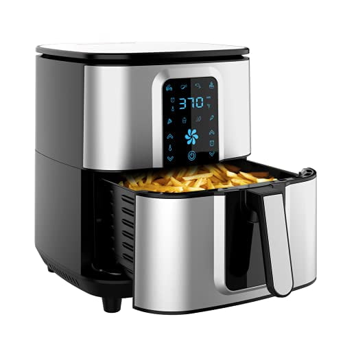 KITCHER Air Fryer, Hot Air Fryers Stainless Steel Oilless Air Cooker