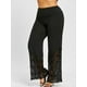thumbnail image 1 of Pantalones casuales de talla grande para mujer Pantalones anchos de encaje para mujer para chicas gorditas, 1 of 4