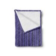 thumbnail image 2 of Tree Soft Flannel Fleece Blanket, Tree Branches and Leaves in Retro Style Inspired Tones Illustration, Cozy Plush for Indoor and Outdoor Use, 60" x 80", Blue Violet and Dark Purple, by Ambesonne, 2 of 5