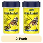 (2 pack) Tetra Hermit Crab Cakes Food Pellets for All Land Crabs, 1.58 oz
