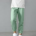 thumbnail image 6 of CYRBOKO Boys Jogger Pants, Breathable Summer Cotton Elastic Waist Athletic Pants Mint Green Size 4-5 T, 6 of 6