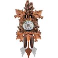 thumbnail image 1 of 2024, Reloj de cuco de madera artesanal Reloj de pared de arte vintage estilo árbol para el hogar Restaurante Decoración de unicornio, 1 of 3