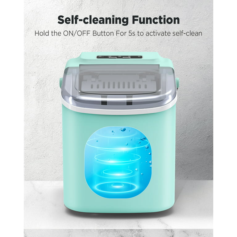 SELF CLEANING ICE MAKER - Elechelf Countertop Ice Maker Review 