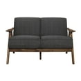 thumbnail image 3 of OakvillePark Ecola Fabric Living Room Loveseat, Dark Gray, 3 of 5