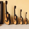 thumbnail image 2 of Mini Full Angle Folk Guitar Guitar Miniature Model Wooden Mini Musical Instrument Model Collection S: 10CM Acoustic guitar full angle, 2 of 8