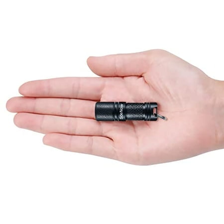 Mini Flashlight Keychain with Micro USB Rechargeable Tiny Flashlight Brightness can Achieve up to 200 lumens for EDC Torch