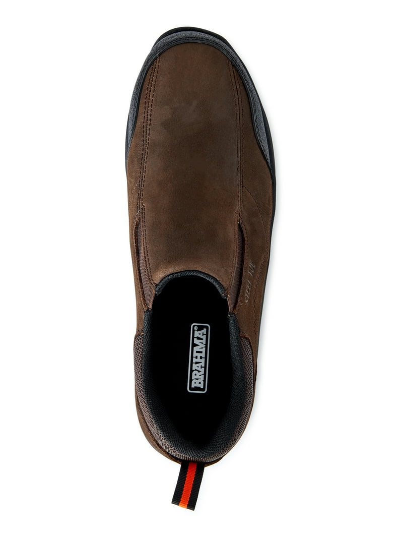 Brahma Men's Shale Wide Width Steel Toe Work Shoes, Leather and