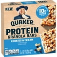 thumbnail image 2 of Quaker Protein Granola Bars, Cookies & Cream, 1.41 oz, 5 Count, 2 of 8