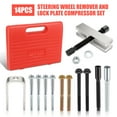 thumbnail image 2 of DNA Motoring 14Pcs Steering Wheel Lock Plate Puller Compressor Remover Installer Tool Set, 2 of 7