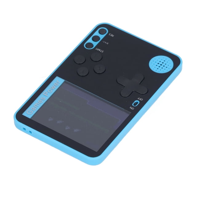 Consola de juegos precargada para niños, consola de juegos portátil azul, reproductor de videojuegos portátil, reproductor de juegos portátil ultrafino, rendimiento impulsado