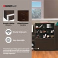 thumbnail image 4 of ClosetMaid Stackable 2 Drawer Wooden Horizontal Organizer, Espresso, 4 of 10
