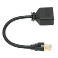 thumbnail image 1 of RJ45 Splitter Adapter, Gold Plated Core Versatile RJ45 Ethernet Adapter Cable 1 To 2 Port Longer Service Life  For Office For Home, 1 of 8