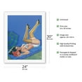 thumbnail image 2 of Merry Mirthful Maidens - Wink Magazine Cover March 1946 - Vintage Pin Up Girl Print by Peter Driben - Fine Art Rolled Canvas Print (Unframed) 20in x 26in, 2 of 4