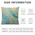 thumbnail image 5 of JEUXUS  Throw Pillow Cover Watercolor Marble Blue Marbling Creative with Abstract Oil Waves Liquid Paint Mix Decorative Throw Pillow Cushion Case for Home Couch Living Room Bed Sofa Car, 5 of 5