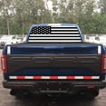 thumbnail image 4 of Rear Window Graphic Decal For SUV jeep PICK-UP TRUCK  AMERICAN FLAG BLACK & WHITE PERFORATED VINYL TINT Sticker Window Tint, 4 of 5