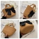 thumbnail image 3 of Nvzi Bolso de hombro tejido, bolso de mano tejido y bolso de cosméticos, bolsos de mano tejidos elegantes para playa de verano, 11.02 x 4.33 x 5.9 pulgadas, beige, 3 of 5