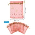 thumbnail image 2 of REGALWOVEN Moon Star Printed Organza Bag, Mini Pouches for Jewelry, Candy, Perfume, Cosmetics Red 4.72"x3.5", 2 of 6