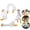 First-Generation White Goose, variant on 4 Pcs Lazy Duck Computer Decorations, Funny Resin Silly Goose Statues for Computer Monitor Decor, Office Desk Accessories, Car Dashboard Ornaments, Cute Whimsical Desk Geese Gifts