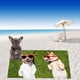 thumbnail image 5 of Toallas de playa con forma de pelota, regalo, toalla con temática de perro, toallas de baño grandes de 76 x 152 cm, absorbentes y de secado rápido, toallas de playa plegables y portátiles,, 5 of 9
