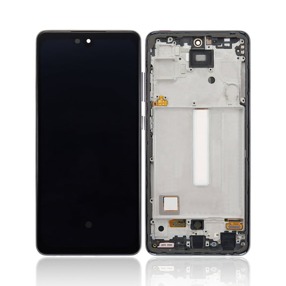 Replacement OLED Assembly With Frame Compatible For Samsung Galaxy A52 5G (A526 / 2021) / A52S (A528 / 2021) (Aftermarket Plus) (Awesome Black)