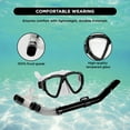 thumbnail image 4 of Endless EL1015 Snorkel Mask with Dry Top Breathing System | Black | Material : Silicon, Plastic | With Anti-Fog and UV Protection | Diving Mask with Waterproof Equipment for Adults and Children, 4 of 5