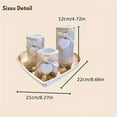 thumbnail image 5 of Vintage Wooden Candle Holder Set, Table Decor Wooden Heart Tray with 3 Tealight Candles Holders for Tables Centerpiece Farmhouse Living Room Decoration, 5 of 8