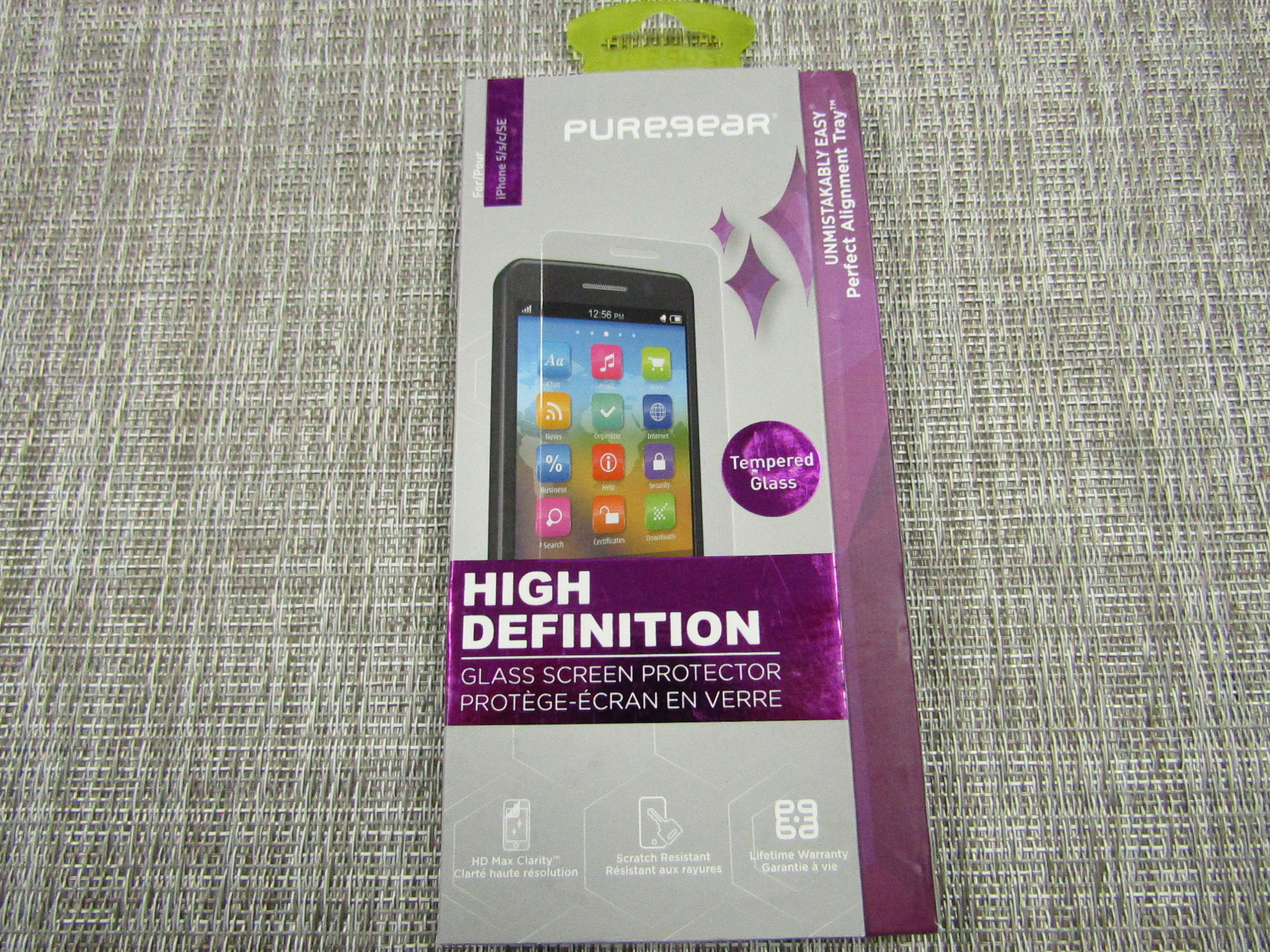 Pure.gear High definition glass screen protector for the iPhone 5\s\c
