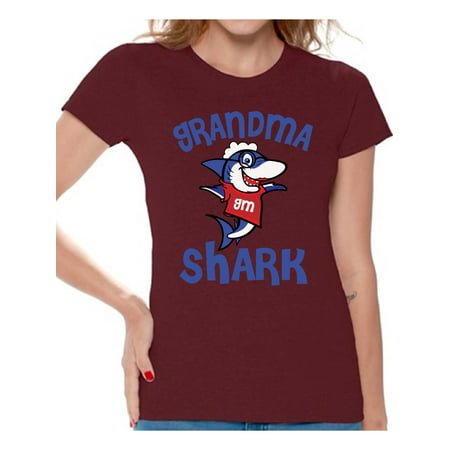 Awkward Styles Grandma Shark Tshirt Shark Family Shirt for Women Shark Gifts for Her Matching Shark Tshirts for Family Shark Themed Party Outfit Shark Gifts for (Best Outfits For Tall Women)