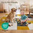 thumbnail image 4 of ODIKA 3'x5' Ultra-Soft Throw Mat, Personalized Photo Abstract Block Layout Rectangular Diatomaceous None Washable, Bare feet friendly, Easy Care Indoor rug for Bedside, Vanity, 4 of 7