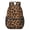 Black and Brown, variant on Black and White Leopard Print 17" School Backpacks for Teens,Waterproof Oxford Fabric,S-Shape Padded Straps for School,Travel,Hiking,Camping