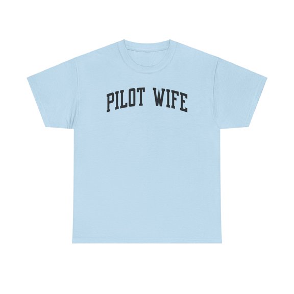 Pilot Wife Wedding Anniversary Shirt Gifts Tshirt Crew Neck Short Sleeve