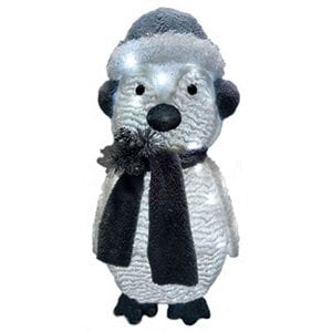 Pingouin Scintillant à LED, 28 Po. -53070-88