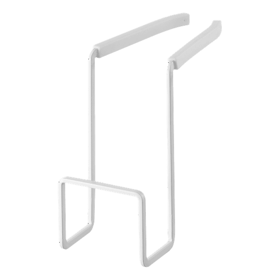 Yamazaki Home Faucet-Hanging Sponge Holder - Two Sizes, White, Steel, Single, Water Resistant, No Assembly