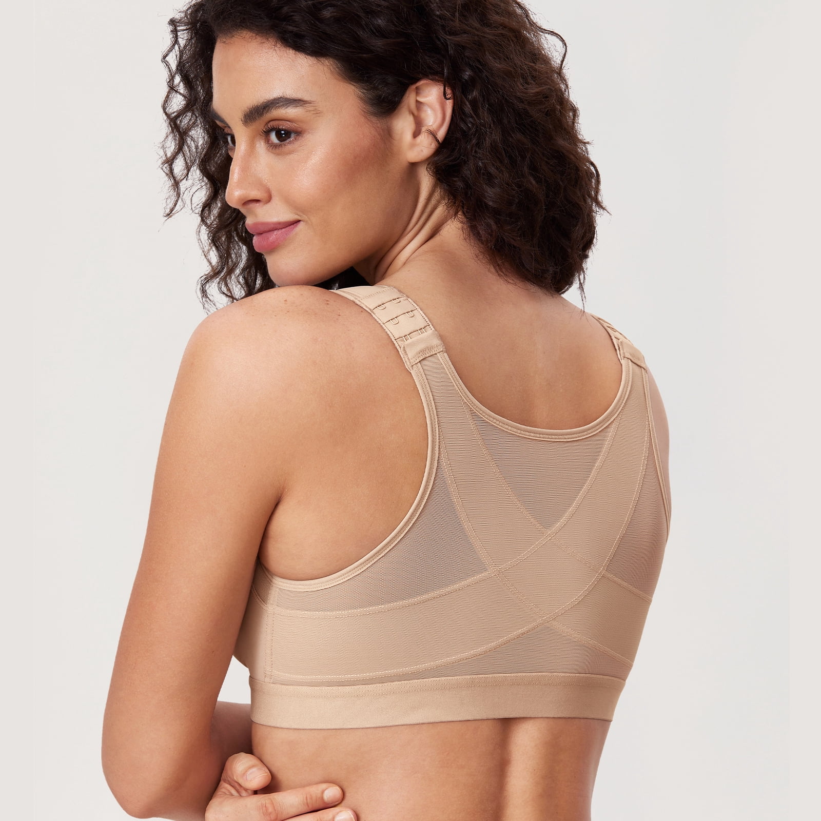 Delimira Women's Full Coverage Soft Cups Posture Bra Plus Size