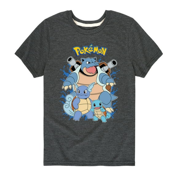 Pokémon - Squirtle Evolution - Youth Short Sleeve Graphic T-Shirt