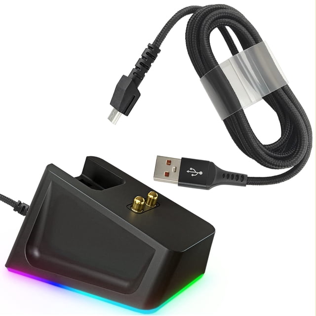 Base de Carga Magnética REEYEAR con Cable USB de 1.5 m para Razer