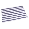 thumbnail image 2 of Paños y servilletas de cocina de primera calidad con estropajo, diseño de rayas anchas a cuadros azul mediterráneo, 2 of 2