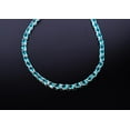 thumbnail image 2 of Blue Paraiba Tourmaline Tennis Wedding Necklace Anniversary Gift For Wife Silver Bridal Jewelry women, 2 of 4