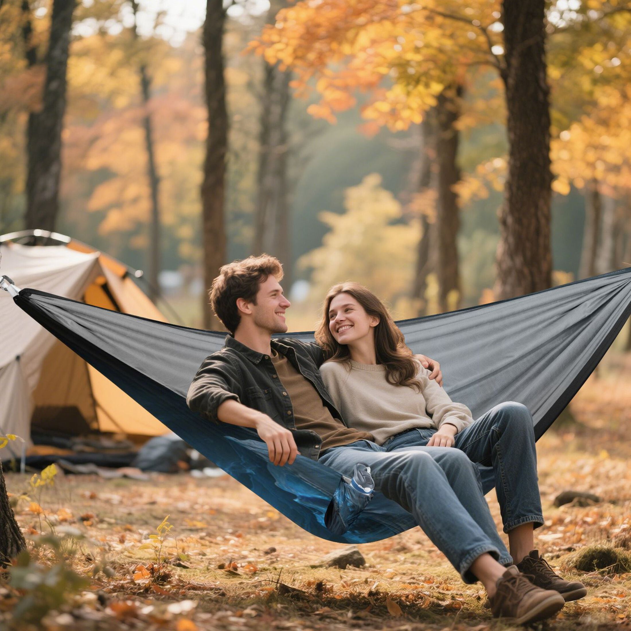 Hanging Hammock Portable Travel Camping For Outdooor Beach Camping Hiking 3d Blue Grim Reaper
