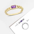 thumbnail image 6 of Everly Women's Amethyst 10k Yellow Gold Ring, 6 of 10