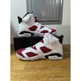 thumbnail image 3 of A i r-Jor-dan 6 Retro Carmine (2021) White Red CT8529-106 Men's Sizes 7-16, 3 of 6