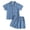 A119-Blue, variant on TOWED22 Baby Boy Summer Clothes Police Car Print Short Sleeve T-Shirt Elastic Shorts Outfit Coffee,18-24 M