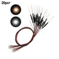thumbnail image 2 of Lefu 20 Pcs Diode Électroluminescente Pré-Câblée SMD LED 0402 Blanc Chaud 12V Fils, 2 of 6