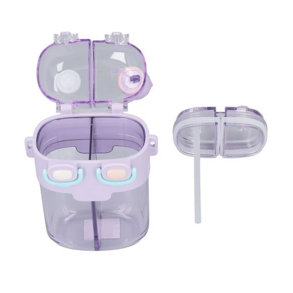 Cute Water Bottle, 780ML Straw Water Bottle With Straw Adjustable Strap Sticker