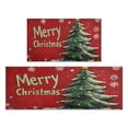 thumbnail image 1 of Christmas Kitchen Rug Set of 2 Anti Fatigue Kitchen Mats for Floor,Red Christmas Winter Rustic Tree Kitchen Rugs and Mats for Bathroom,Room Farmhouse (47x17+30x17in), 1 of 6